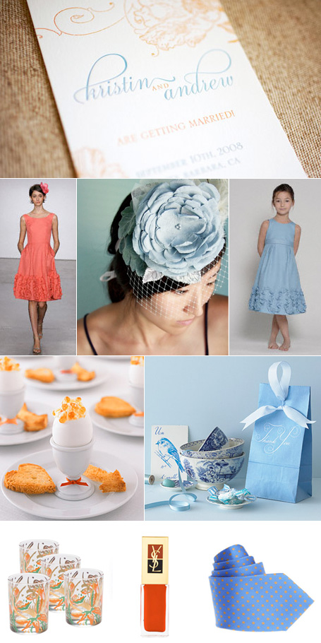 blueorangespringwedding